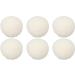 Pack of 6 Wool Drying Balls Reusable Skin-friendly Reduces Static Charge Time-saving Fabric Softener Ball for Clothes Laundry (6 cm) - Buy Online on GoSupps.com