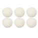Natudeco 6Pcs Wool Dryer Balls Reusable Laundry Drying Balls Static Reduction Skin Friendly Fabric Softener for Reduce Clothing Wrinkles and Drying Clothes(6cm)