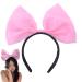Pink Hair Bow Bowknot Headband for Women Girls Bow Christmas Hair Accessories Huge Bow Headband Bow Hair Band for Women Girls Pink Ribbon Bow Pink Hairband Bow Headbands for Women's Hair