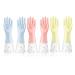 Lizusidtsy 3 Pairs Reusable Rubber Gloves Non-Slip Laundry Kitchen Gardening Household Gloves Easy to Use 42CM