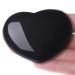 XIANNVXI 45mm 1.8" Black Obsidian Healing Crystals Heart Stones 100% Natural Crystals Gemstones Polished Love Puff Palm Stones Reiki Crystal Gifts Black - Obsidian