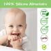 Vicloon Teething Toys - 2pc Silicone Teether Set with Suction Cup and Anti-Lost Chains for Babies | Soothes Sore Gums & Pain Relief | Transparent S-Suckers Design - Buy Online on GoSupps.com