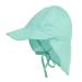LACOFIA Baby Sun Protection Beach Hat Toddler Super Soft Adjustable Flap Cap Kids Summer Visor Cap 2-5 Years B-Sky Blue