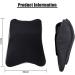 Memory Foam Car Seat Headrest Neck Cushion - 2 Pack Black Ergonomic Pillow for Neck and Back Support - Buy Online on GoSupps.com