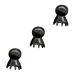 TOVINANNA 3 STK Octopus massage comb hairbrush cleaning tool Portable massage device handicraft basement massage comb massage hair comb portable comb yak-horn shampoo comb horn consumption