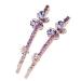 8-Piece Colorful Rhinestone Hair Pins Set - Blue & Purple Decorative Bobby Pins for Women and Girls - Buy Online on GoSupps.com