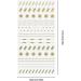 eMagTech 8 Sheets 3D Metallic Nail Stickers Self-Adhesive Nail Sticker Geometric Nail Art Sticker Lines Nail Striping Tape for Women Girls Nail DIY Decoration - Buy Online on GoSupps.com