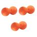 TOVINANNA 3 STK peanut massage ball Fitnessball Gymnasium Ball Massage device Double massage roller peanuts ice hockey double-lacrosse-mobility ball peanut-shaped massage ball double ball