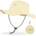 Brotou Sonnenhut men's women UV protection UPF 50+ BOON HAT With a wide brim foldable safari hat hiking hat sun protection & waterproof hiking hat Buschhut summer hat for outdoor and mountain sports M-XL Khaki