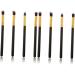 Healeved 8 Pcs Eye Make-up Brush Kit Eyeshadow Brushes Professional Eyebrow Brushes Highlighter Brushes mediumx2pcs Black+goldx2pcs - Buy Online on GoSupps.com