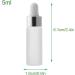 Enslz 5ml Mini Milk Glass Drip Bottles for Essential Oils - Reusable & Refillable with Metal Screw Cap - Pack of 15 - Perfect for Nose Oil | International Shipping - Buy Online on GoSupps.com