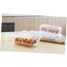 LABRIMP Egg Storage Container 2pcs 10 Eggs Storage Bins with Lid Egg Storage Tray Egg Case Egg Holder Container re-usable Green 24.5*10.5*7cm - Buy Online on GoSupps.com