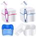 Braces braces dents 2 tooth plaster boxes for adults 2 toothbrushes dentures for cleaning and storing dentures