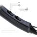 2200W Hair Dryer with Diffuser Powerful Hairdryer Fast Drying Blow Hair-Dryer AC Motor 2 Speed and 3 Heat Cold Shot Button Low Noise 1.7m Long Cable Light Quiet for Home and Salon Women Men Black - Buy Online on GoSupps.com