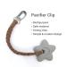 Habadeer 4 Pack Handmade Braided Pacifier Clips for Boys and Girls - Universal Fit for All Pacifiers - Buy Online on GoSupps.com