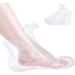 Guouet 250 Pieces of Clear Plastic Disposable Booties Paraffin Wax Bath Liners for Foot Pedicure Hot Spa Wax Treatment Foot Covers Bags 250pcs