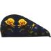 Super Absorbent Yellow Roses Dry Hair Cap for Women - Quick Dry Elastic Wrap for Long Thick Hair - Buy Online on GoSupps.com