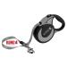 Cong roll -out dog leash in 5m length I For very large & strong dogs up to 70kg i size XL I High quality roller leash with break & lock system in gray i leash with soft handle & reflective belt ultimate XL (up to 70 kg) gray