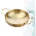 Alipis 2pcs Skillet Pan Woks and Stir Fry Pans Stainless Stock Pot for Soup Stainless Steel Dinner Plates Chinese Wok Nonstick Stovetop Wok Korean Noodle Ramen Pot Non- Italy Non Stick Size 1x2pcs Goldenx2pcs - Buy Online on GoSupps.com