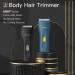 Favrison Body Hair Trimmer for Men & Women - Mini Electric Groomer for Underarm, Chest, Groin & Balls - Waterproof, Low Noise (Black) - Buy Online on GoSupps.com