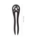 Natural Ebony Hairpin - Hollow Out Wooden Hair Accessories for Women | Shop Internationally - Buy Online on GoSupps.com