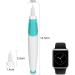 Funthy Earwax Removal Tool Kit with 16 Silicone Heads - Spiral Ear Wax Cleaners for Kids & Adults - Buy Online on GoSupps.com