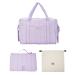 Hylat baby diaper bag with diaper pad and cotton bag - modern bag for diapers and children's things - ideal for on the go - violet violet set