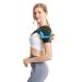 Shoulder Brace for Pain Relief | Adjustable Rotator Cuff Sleeve Wrap for Men & Women - Blue - Buy Online on GoSupps.com