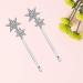 Minkissy 2Pcs Vintage Rhinestone Stars Hair Clips - Crystal Headpiece for Women and Girls (Silver) - Buy Online on GoSupps.com