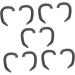 SOLUSTRE Ear Corrector Tools Sticker Holder - 25 Pairs Ear Protectors for Masks - Silicone Auricle Correction - Black - Pack of 5 - Buy Online on GoSupps.com