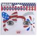 Sister Novelties Patriotic Face Temporary Tattoos (2pk) - Fake Tattoos for 4th of July Decorations - Men and Women Face Tattoos (Set2) - Buy Online on GoSupps.com