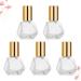 Minkissy Glass Roll-On Bottle Set - 5pcs 8ml Polygonal Roller Bottles with Stainless Steel Ball for Home & Outdoor Use - International Shipping Available - Buy Online on GoSupps.com
