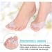 Bunion Corrector with Gel Toe Straightener - Pain Relief Silicone Toe Spacer for Athletes, Dancers, and Yoga Practitioners - Buy Online on GoSupps.com