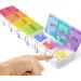 Weekly Pill Organizer 7 Day - Large AM PM Storage for Easy Daily Medication | Rainbow Design Pill Case - Buy Online on GoSupps.com