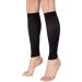 TOFLY Calf Compression Sleeve 20-30mmHg for Leg Support and Pain Relief - 1 Pair Footless Compression Socks - Men, Women, Plus Size S-5XL - Black - Buy Online on GoSupps.com
