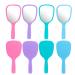 8PCS Handheld Mirror Travel Makeup Mirror  Travel Handheld Mirror Portable Personal Cosmetic Mirror for Travel  Camping  Home
