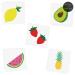 TUTTI FRUTTI VARIETY SET - 25 Assorted Fruit Inspired Waterproof Metallic Gold Temporary Flash Tattoos for Tropical Party Supplies and Birthday Celebrations - Buy Online on GoSupps.com