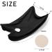 Black Shaving Bib with 2 Suction Cups - Men's Salon Care Smock for Face Trimming and Hair Cutting - Buy Online on GoSupps.com