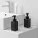 UUJOLY Foaming Soap Dispenser 15oz - 2 Pack Black Refillable Pump Bottles for Liquid Soap, Shampoo, Body Wash - Buy Online on GoSupps.com