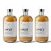 GIMBER Organic ginger concentrate 3x500 ml (1.5L) | Boisson without alcohol 100% organic based on ginger, citron and herbs | Premium ginger juice