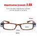 Bright LED Reading Glasses for Clear Vision | Lighted Magnifier Nighttime Readers - Compact Full Frame Unisex Eyewear - Buy Online on GoSupps.com