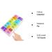 Portable Weekly Pill Box Organiser | Push Button Pop Open Design | 7 Day AM PM Medication Storage for Work, Travel, Home - Buy Online on GoSupps.com