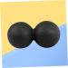 Double Peanut Massage Roller & Foot Trigger Point Ball - Yoga Deep Relaxation Massage Tool | Medium Black - Buy Online on GoSupps.com
