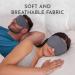 Memory Foam Sleep Mask with Blinkable Light Blocking-Adjustable Contoured Eye Cover for Men and Women-Gray - Buy Online on GoSupps.com