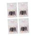 Beatifufu 40pcs Sponge Stick Disposable Makeup Applicator Eyeshadow Brush Kit Double-head Eyeshadow Stick Tool 8x6cm Assorted Color