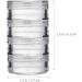 minkissy 3 Sets Eye Cream Box Stackable Clear Plastic Organizer Round Small Cream Jars Makeup Samples Jar Beauty Products Jar Cosmetics Holding Jars Makeup Cream Container Travel Leakproof 6.5x3.7cm Transparent - Buy Online on GoSupps.com