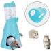 Hamster Water Bottle 80ml Hamster Water Dispenser Free Standing Small Animal Water Bottle with Stand Hut Automatic Feeder and Food Dispenser Holder for Rabbit Guinea Pig Rat Gerbil Chinchilla - Buy Online on GoSupps.com