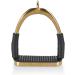 Equinate Safety Bar Charles 12cm Gold | Anti-Slip Rubber Tread Stirrup for Adults & Children | Ankle Relief - 2 Pieces - Buy Online on GoSupps.com