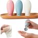 DDUP 3 Pcs Travel Bottles Set 60ML Travel Bottles & Containers Small Mini Empty Plastic Squeeze Bottles for Travel Toiletries Shampoo and Conditioner with Storage Bag.(Multicolor)