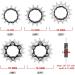 Black 16T Bibike Single Speed Conversion Kit with Cassette Spacers - Buy Online on GoSupps.com